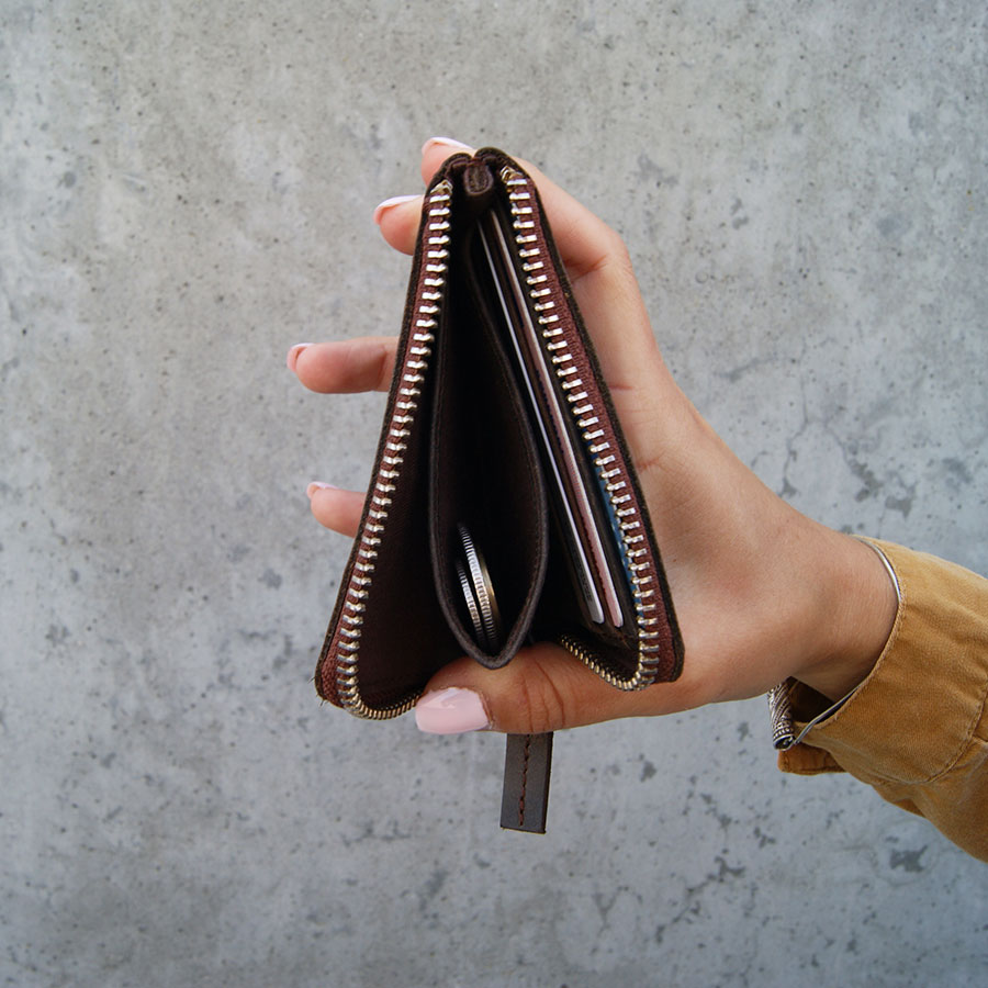 Koordinere støbt Australsk person Læder pung fra MicMic | Dansk design | Flere faver | Håndlavet & fair syet